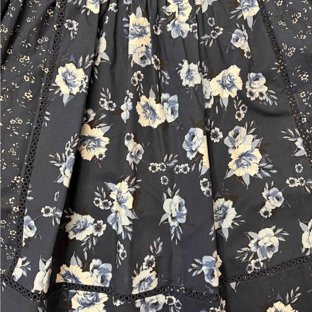 kate spade prairie rose blue fit and flare dress - Picture 3 of 5